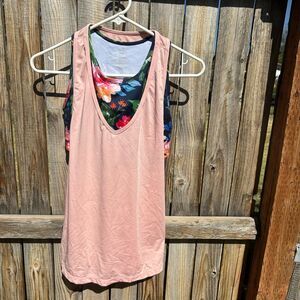 Floral and Pink Women's Tank Top